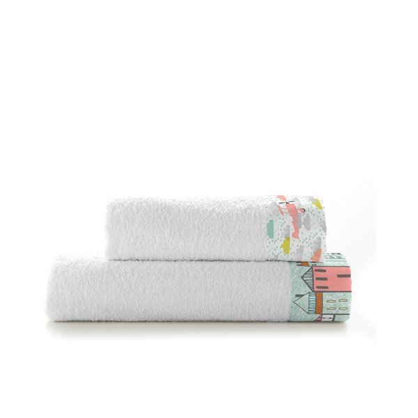 Zestaw 2 ręczników Little Village, 50x100 cm i 70x140 cm-image-2