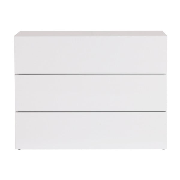 Biały komoda z 3 szufladami TemaHome Aurora