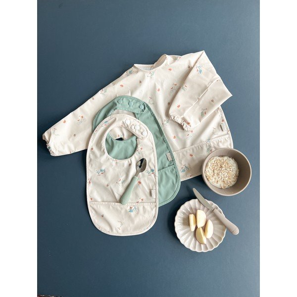 Brązowo-beżowe sztućce dla dzieci z silikonu 3 szt. Olive Mix – Cam Cam Copenhagen-image-2