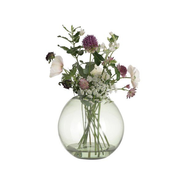 Zielony wazon szklany A Simple Mess Hedge, wys. 18 cm-image-1