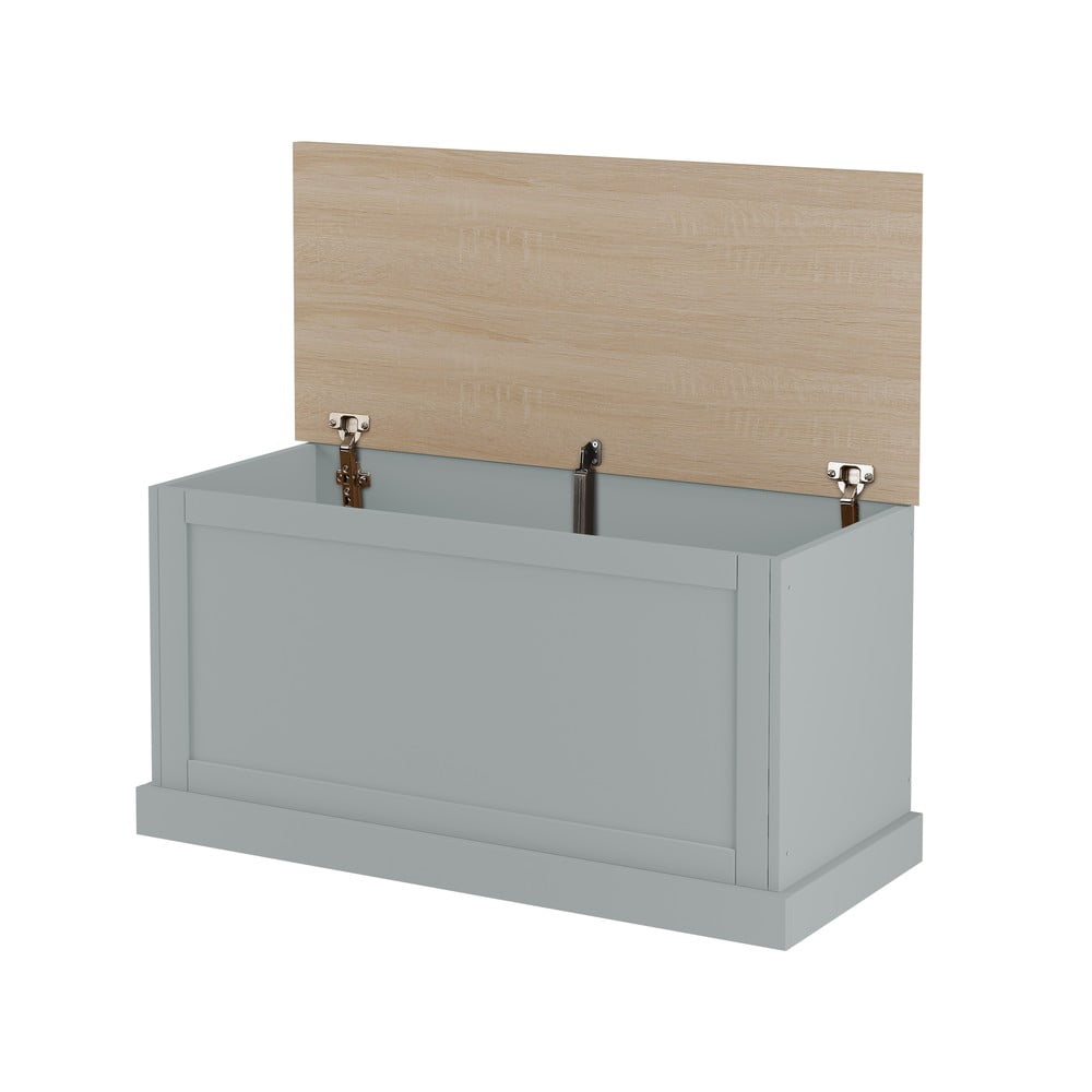 Szara skrzynia 90x45 cm Binz – Støraa (zdjęcie 3)
