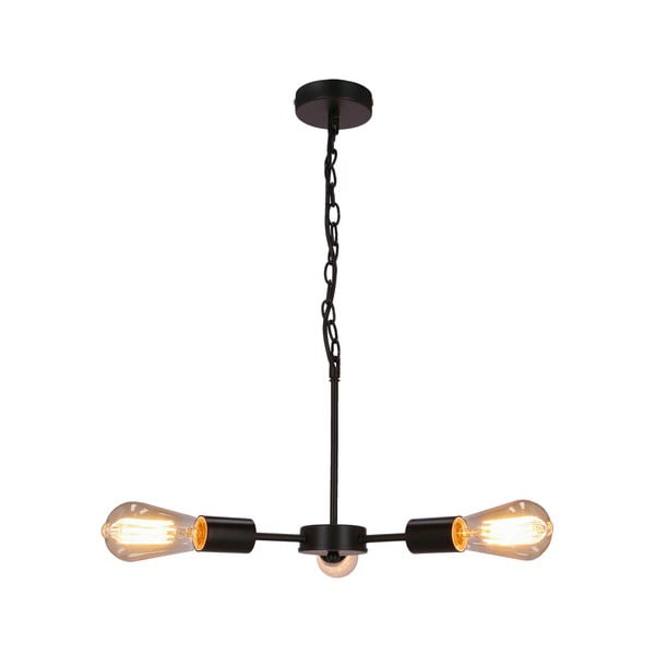 Czarna metalowa lampa wisząca Sparta – Candellux Lighting-image-1