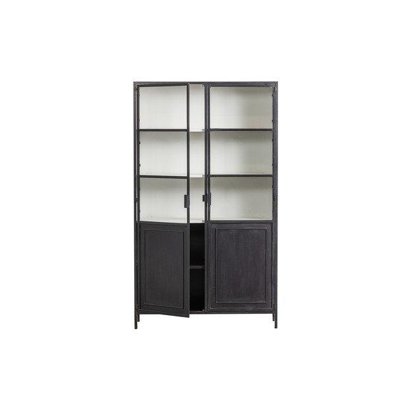 Czarna metalowa witryna 110x189 cm Nora – Basiclabel -image-4