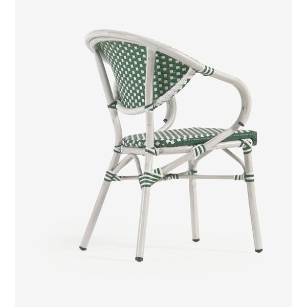 Zielono-białe krzesło zewnętrzne Kave Home Marilyn-image-1