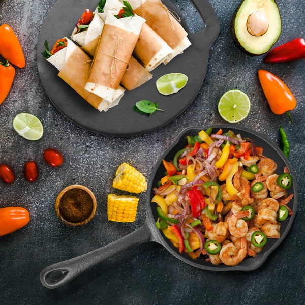 Żeliwna patelnia do grillowania ø 16 cm LITINA – Orion-image-1