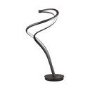 Czarna lampa stołowa LED z metalowym kloszem (wys. 56 cm) Nala – Trio Select