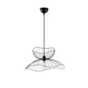 Czarna lampa wisząca z metalowym kloszem ø 50 cm Farac – Opviq lights