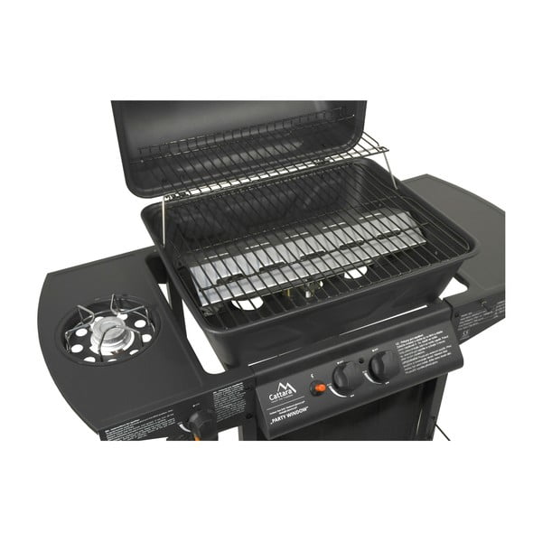 Grill gazowy na kółkach Cattara Party Window 2+1-image-4