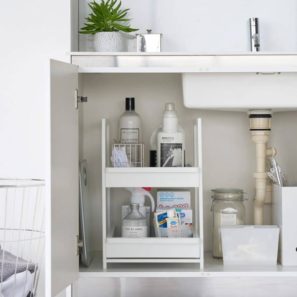 Biała metalowa dodatkowa półka 30x42 cm Tower – YAMAZAKI-image-4