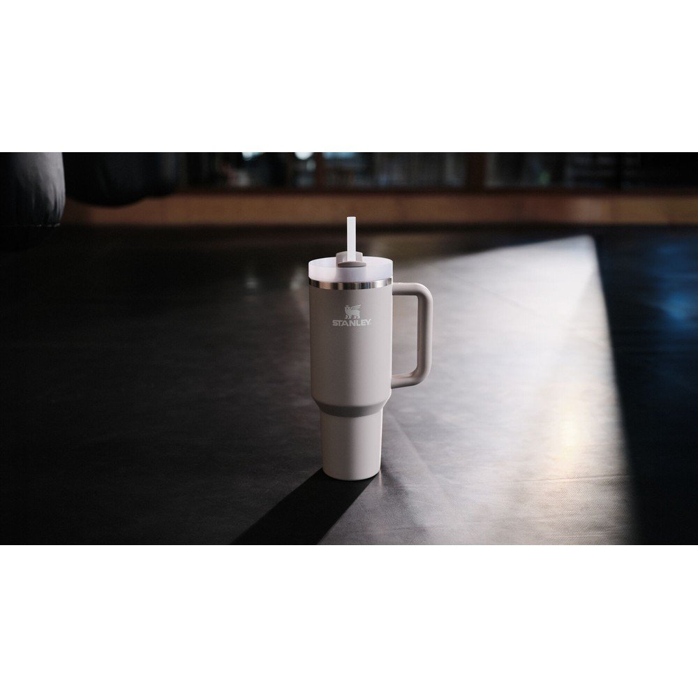 Jasnoszary termos ze stali nierdzewnej ze słomką 890 ml Quencher H2.O FlowState™ Tumbler Ash – Stanley (zdjęcie 9)