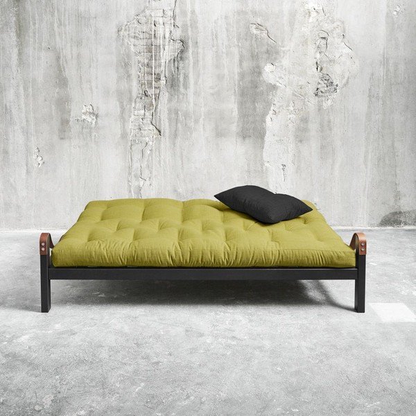 Sofa rozkładana Karup Poetry Black/Avocado Green/Dark Grey-image-1