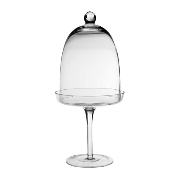Mała szklana patera z kloszem  Côté Table Stemmed Bell