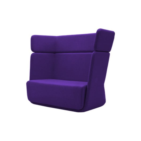 Ciemnofioletowy fotel Softline Basket Felt Dark Lilac