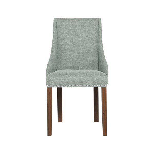 Miętowe krzesło z ciemnobrązowymi nogami Ted Lapidus Maison Patchouli-image-3