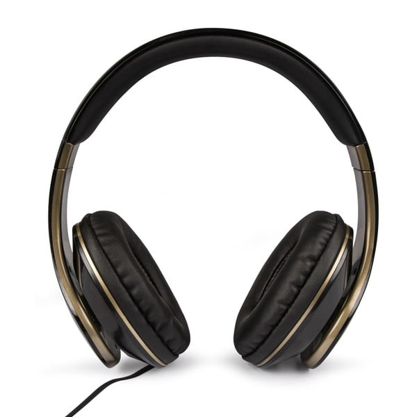 Czarno-złote słuchawki Veho Glorious