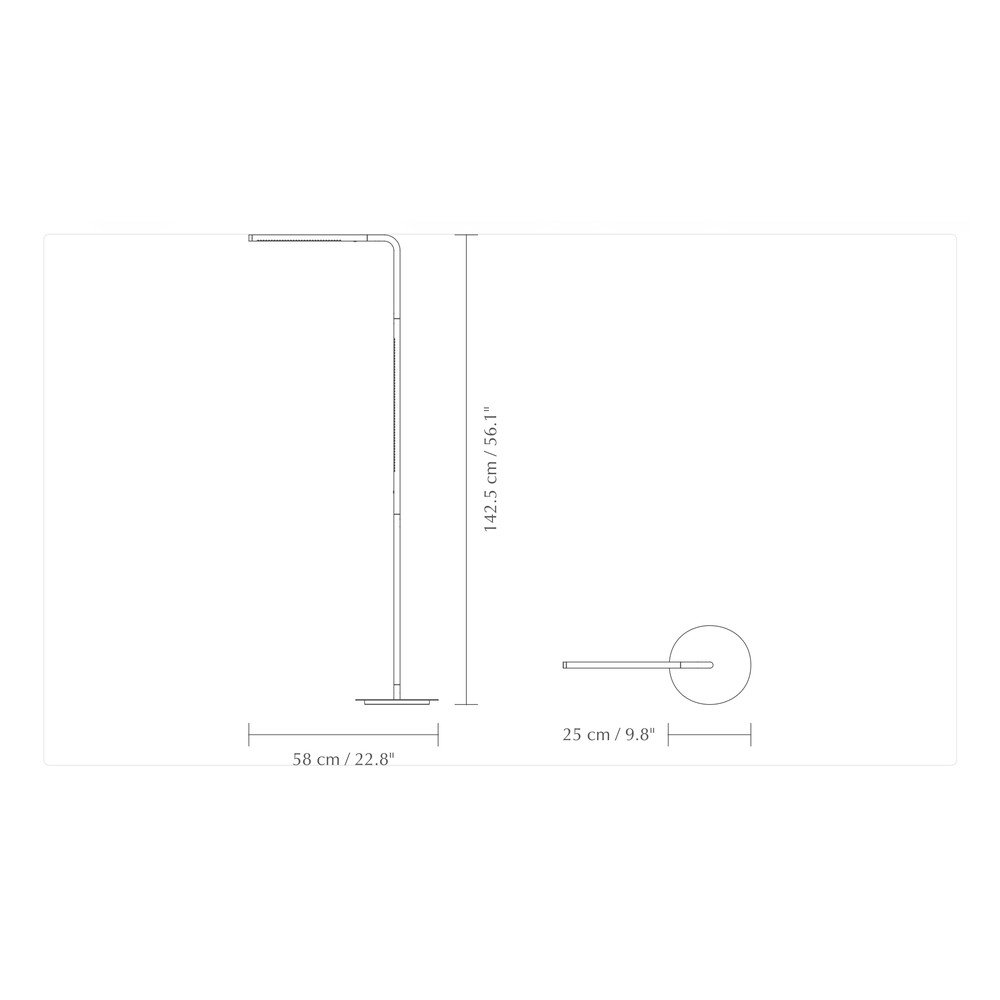 Lampa stojąca LED ze ściemniaczem w kolorze mosiądzu (wysokość 142,5 cm) Omni Floor – UMAGE (zdjęcie 6)