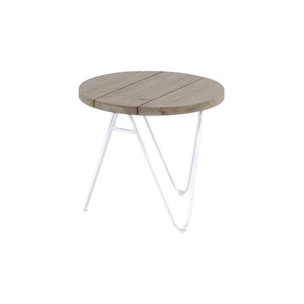 Stolik ogrodowy z drewna tekowego Hartman Sophie Full Moon, ø 50 cm