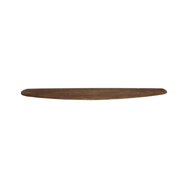 Półka z litego drewna mango w ciemnym naturalnym kolorze 80 cm Ginosu – Light & Living