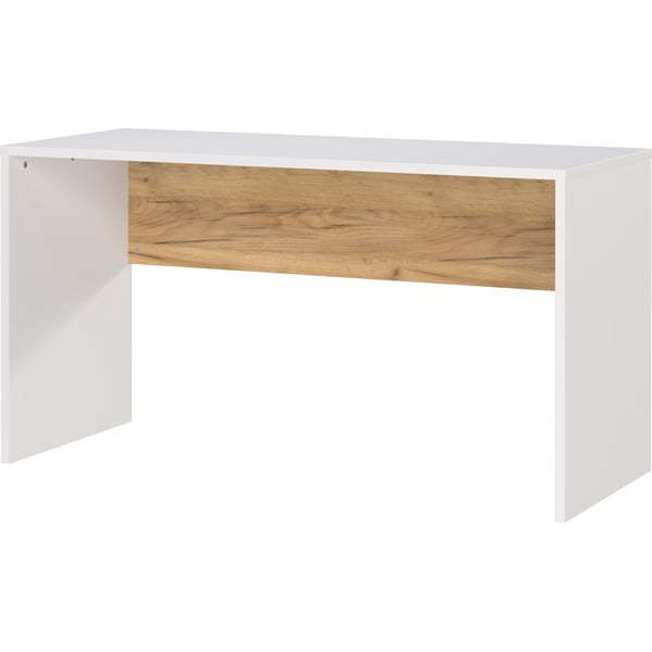 Biurko z białym blatem 60x140 cm Hasselt – Germania-image-3