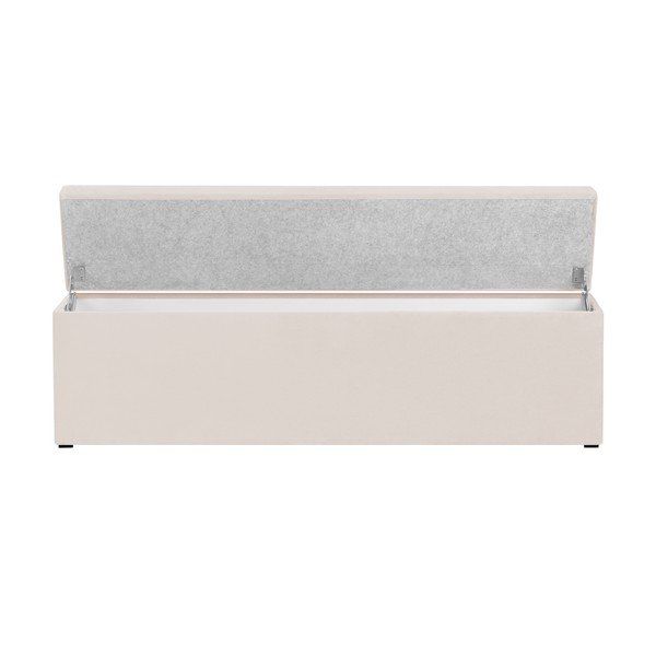 Kremowa otomana ze schowkiem Cosmopolitan Design LA, 180x47 cm-image-4