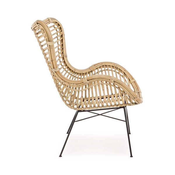 Rattanowy fotel ogrodowy w naturalnym kolorze Casilda – Bizzotto-image-3