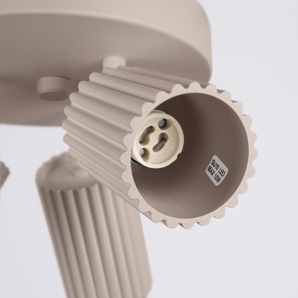 Szarobrązowa metalowa lampa punktowa Gleam – Sollux-image-4