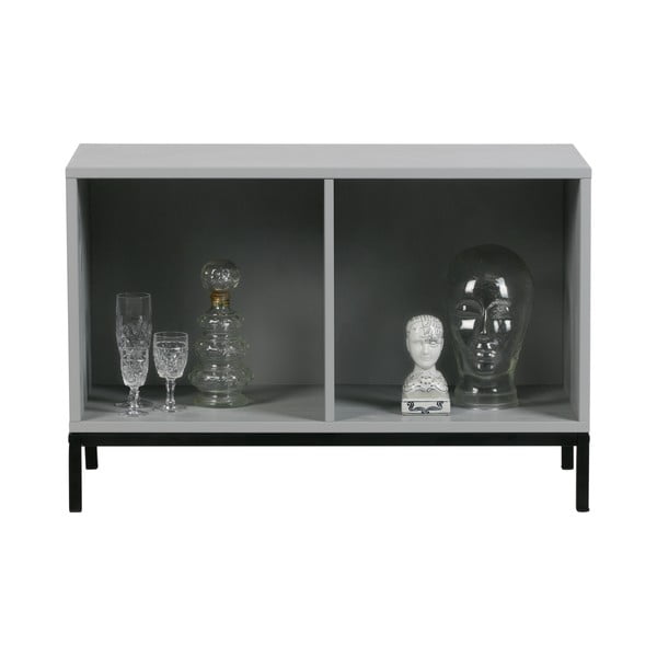 Szary regał modułowy z litego drewna sosnowego 81x41 cm Vt – vtwonen-image-4