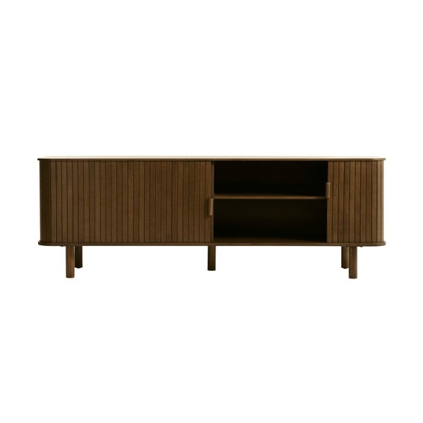 Brązowa szafka pod TV w dekorze dębu 56x160 cm Cavo – Unique Furniture-image-1