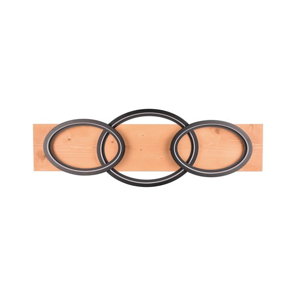 Czarno-brązowa lampa sufitowa LED ze ściemniaczem 33x97 cm Barca – Trio-image-2