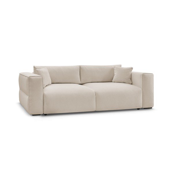 Beżowa rozkładana/ze schowkiem sofa 265 cm Ezechiel – Bobochic Paris-image-2