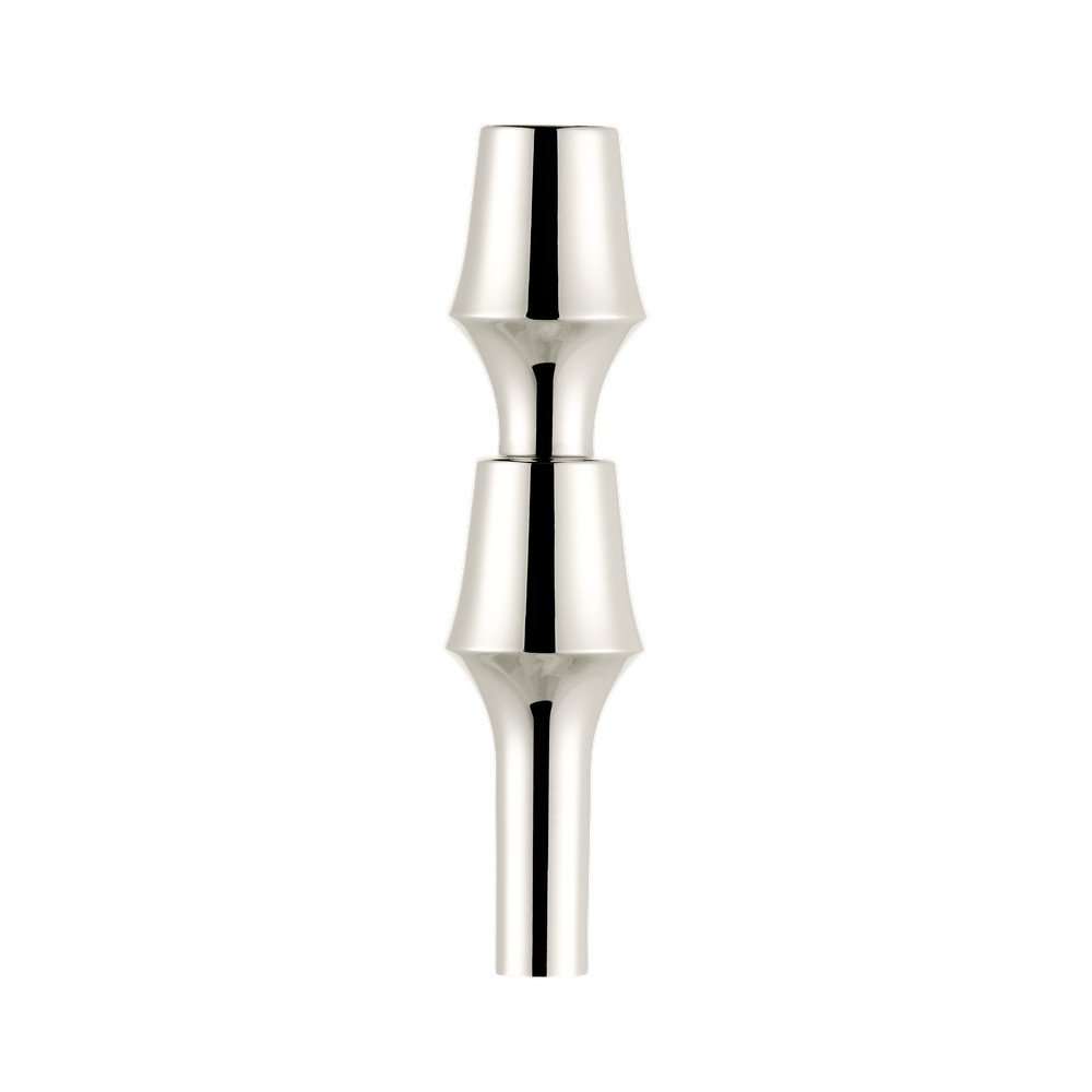 Metalowy wazon w kolorze srebra z połyskiem (wysokość 11 cm) BMF – STOFF Nagel