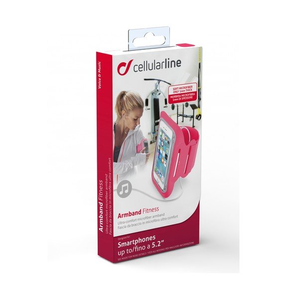 Sportowa opaska na ramię CellularLine, fioletowa-image-2