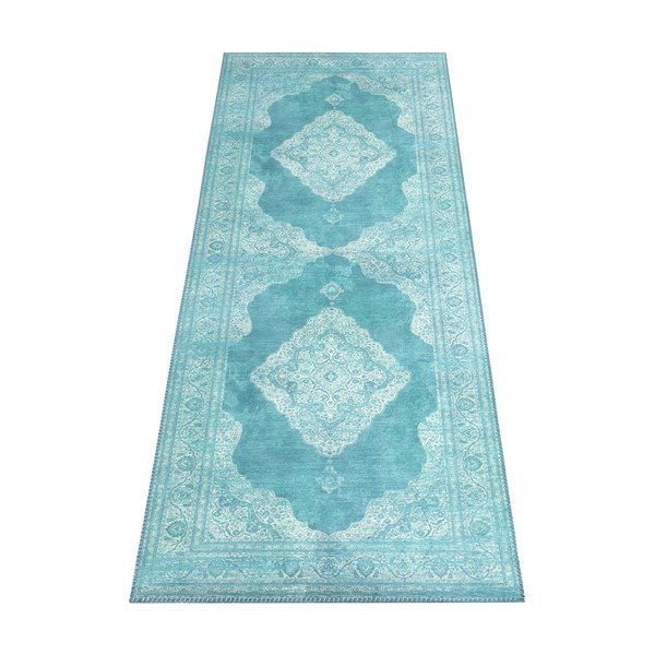 Turkusowy chodnik Nouristan Carme, 80x200 cm-image-4