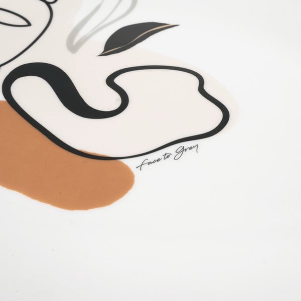 Ceramiczny talerz do serwowania VDE Tivoli 1996 Face to Grey, 38 x 27,5 cm-image-2