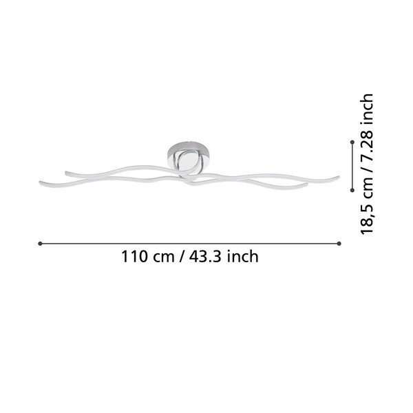 Lampa sufitowa LED w kolorze srebra 16x108,5 cm RONCADE – EGLO-image-2