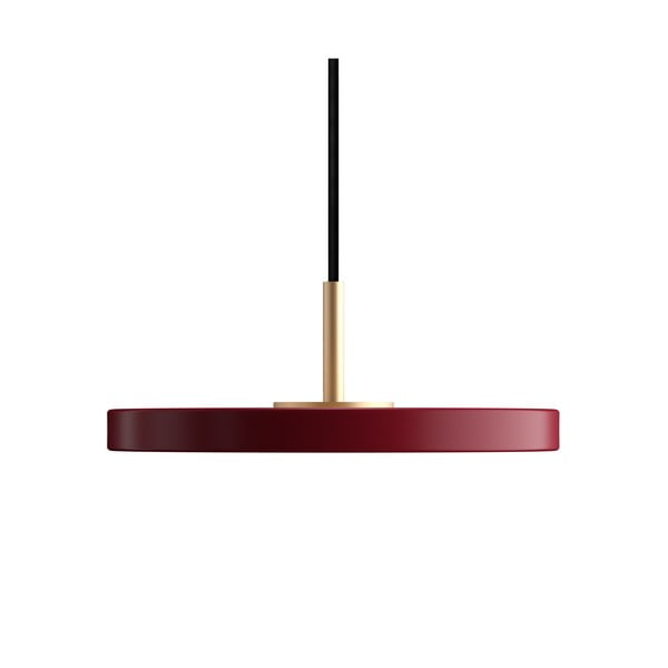 Czerwona lampa wisząca LED z metalowym kloszem ø 15 cm Asteria Micro – UMAGE-image-4