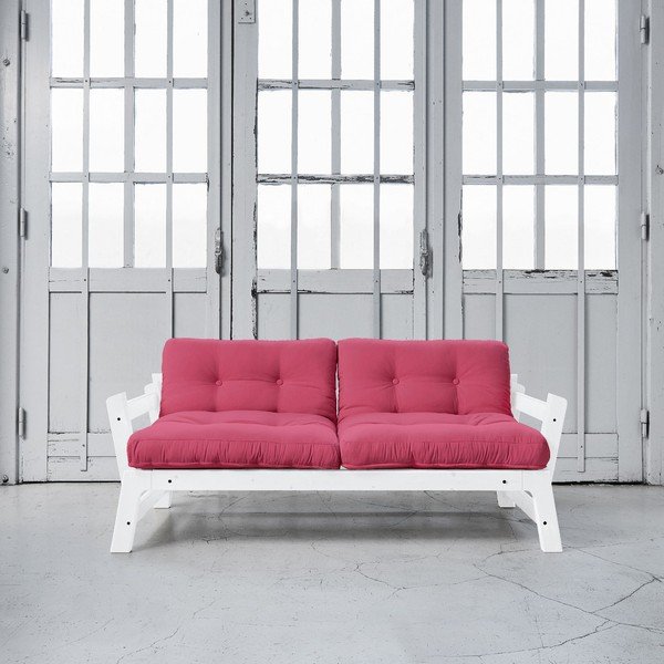 Sofa rozkładana Karup Step White/Magenta-image-1