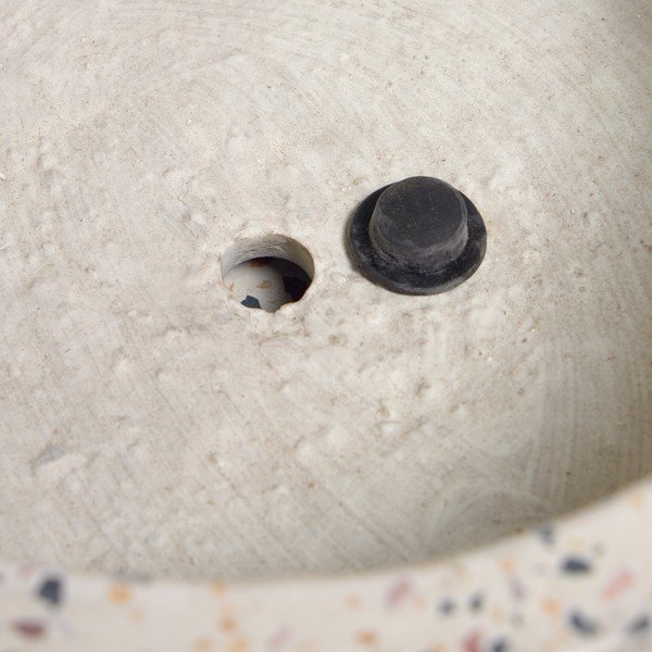 Biała doniczka lastriko z podstawką Kave Home Lelis, ⌀ 27 cm-image-2