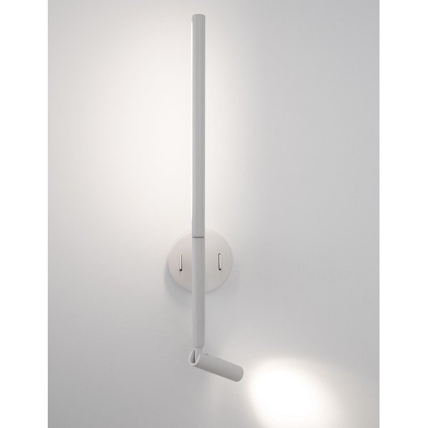 Aluminiowy kinkiet LED z elastyczną konstrukcją w matowym białym kolorze Handy – Nova Luce-image-1