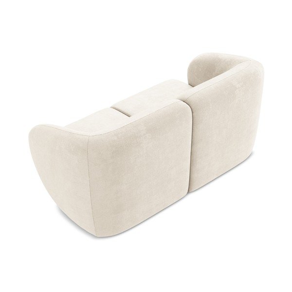 Beżowa sofa z tkaniny szenilowej 174 cm Lani – Makamii-image-3