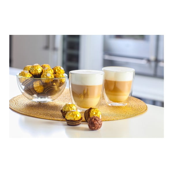 Szklanek kubki do latte z podwójną/z ścianką zestaw 2 szt. 320 ml Amo – Vialli Design-image-1