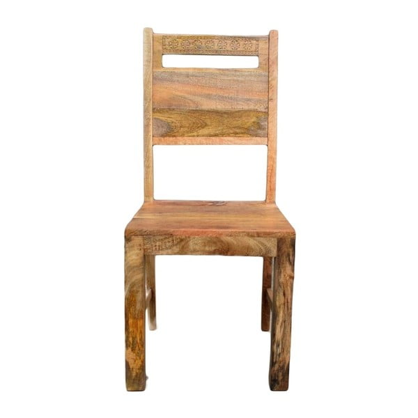 Krzesło z litego drewna mango Massive Home Ella