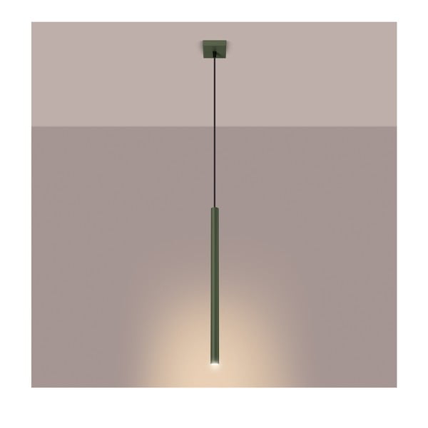 Zielona lampa wisząca Fideus – Sollux-image-2