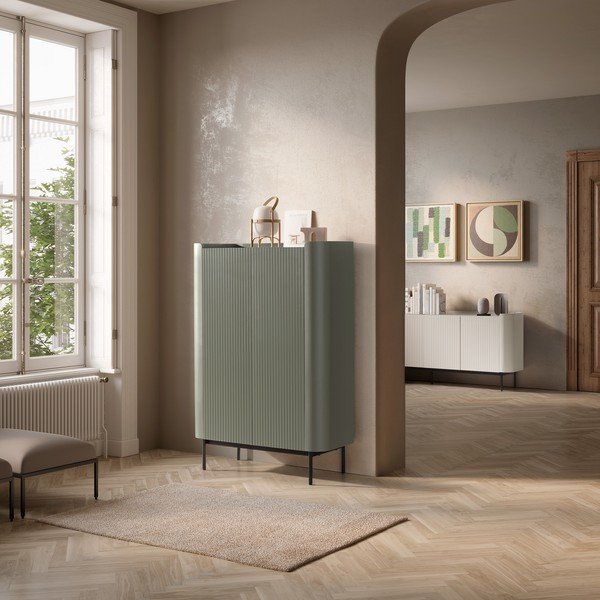 Zielona szafka 100x140x40 cm Willa – MOME-image-1