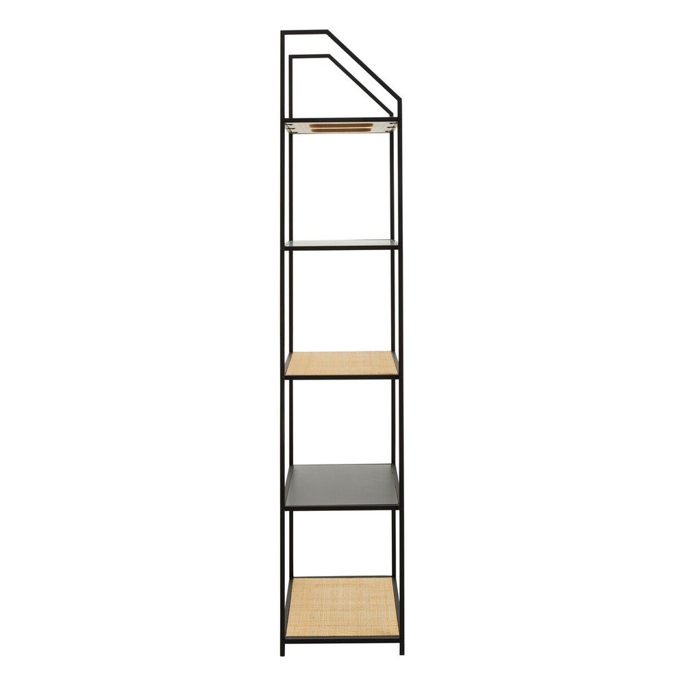 Czarny/w naturalnym kolorze metalowy regał 61x179x34 cm Depok – Premier Housewares (zdjęcie 10)