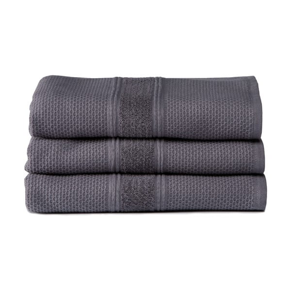 Komplet
  3 ręczników Balance Grey, 60x110 cm
