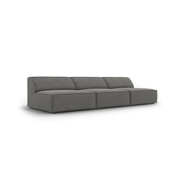 Szara aksamitna sofa 240 cm Jodie – Micadoni Home-image-3