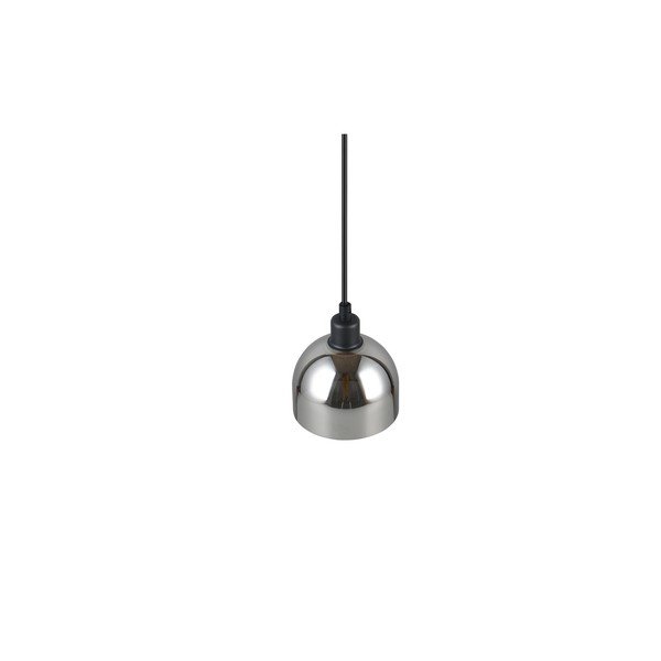 Lampa wisząca w czarno-srebrnym kolorze ze szklanym kloszem ø 12 cm Molly – Trio-image-4