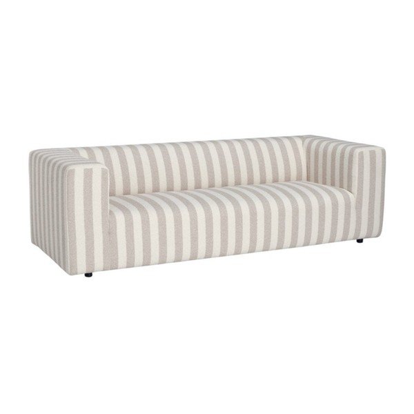 Beżowa/kremowa sofa z tkaniny szenilowej 220 cm Lisa – Ellos Home