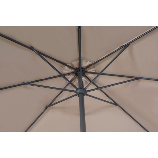 Beżowy parasol ogrodowy ø 400 cm Roja – Rojaplast-image-1